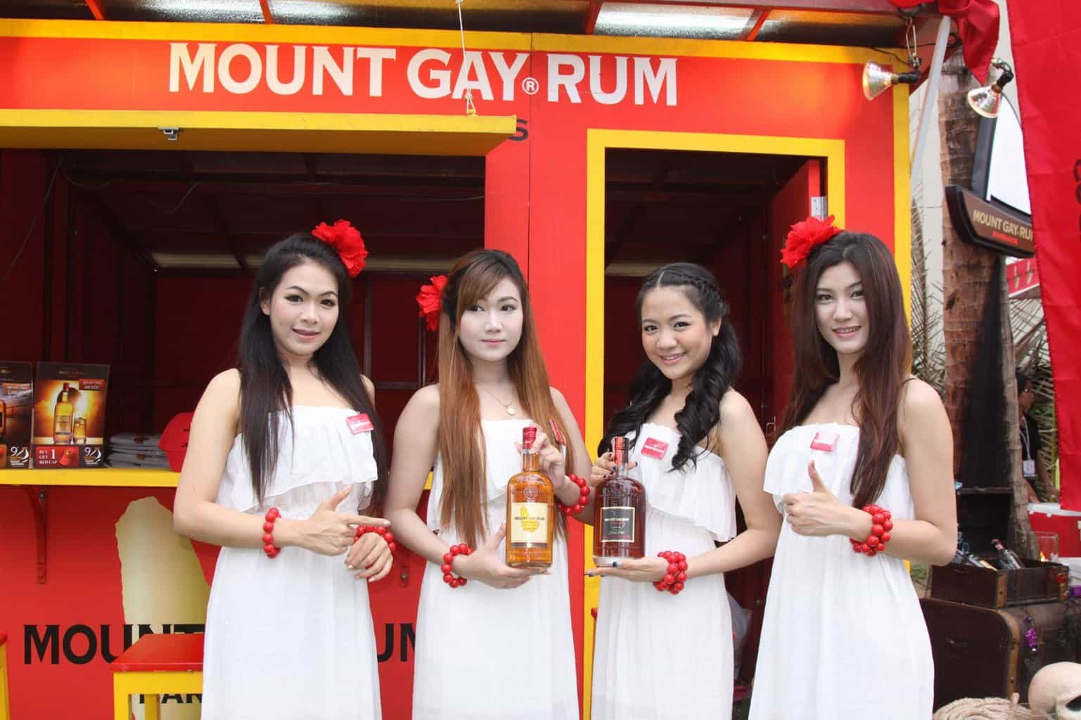 Early bird and sponsor Mount Gay Rum