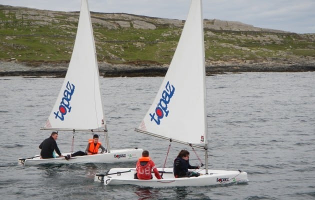 Teach children to have fun sailing in topper sail boats